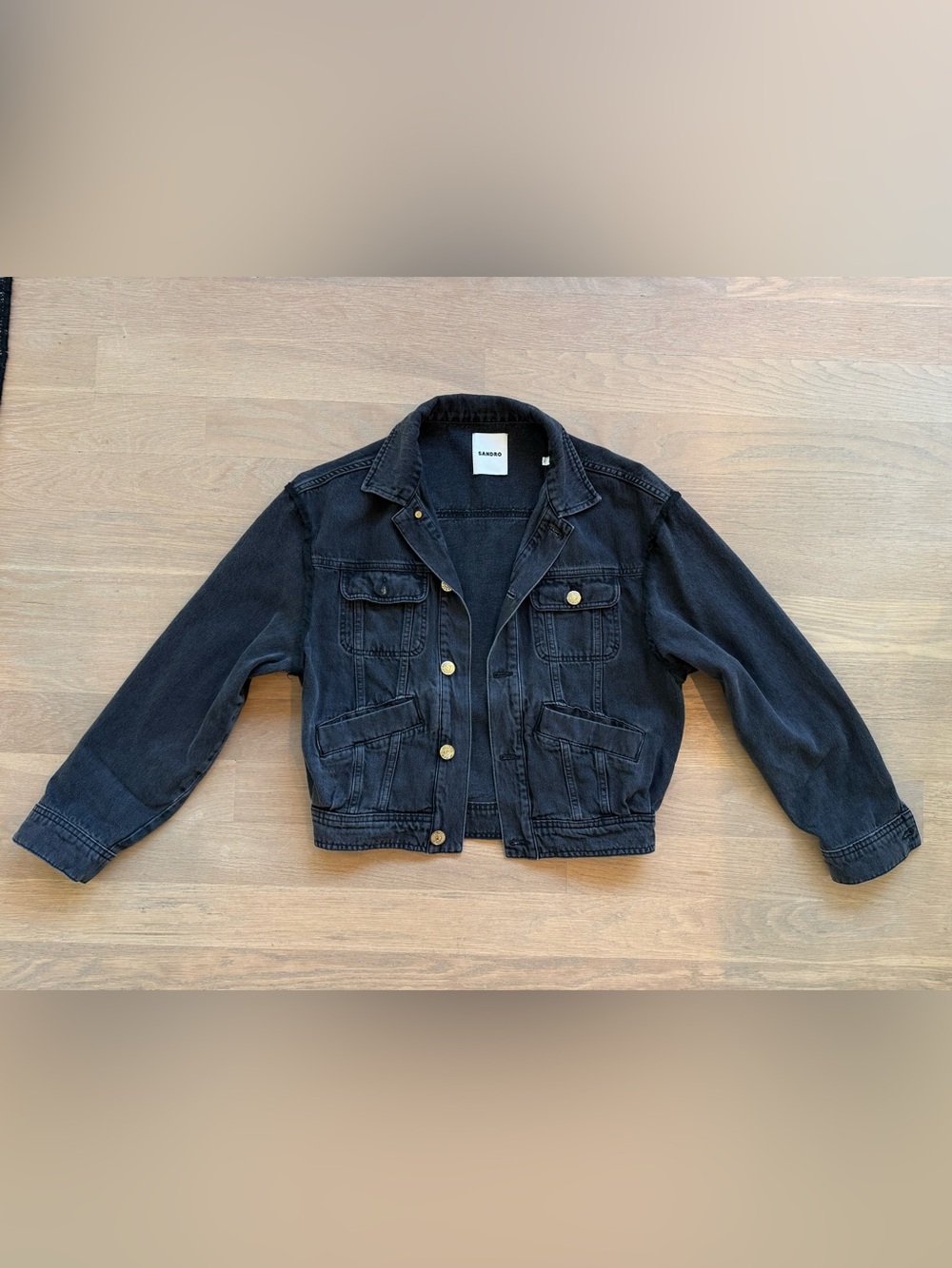 Sandro - OVERSIZED DENIM JACKET